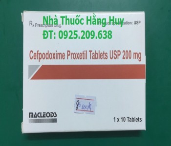 Cefpodoxime proxetil tablets USP 200mg